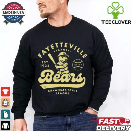 Fayetteville Bears Arkansas Vintage Defunct Baseball Teams Shirt