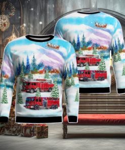 Fayetteville Fire Department AOP Ugly Sweater Gift For Christmas