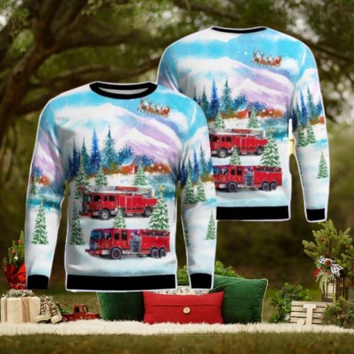 Fayetteville Fire Department AOP Ugly Sweater Gift For Christmas