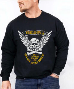 Fear The Bones Angel Of Death Jolly Rogers Navy Midshipmen Shirt