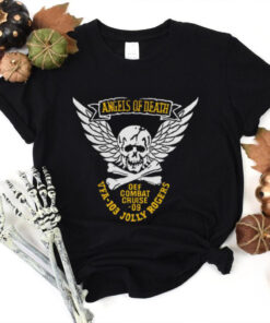 Fear The Bones Angel Of Death Jolly Rogers Navy Midshipmen Shirt