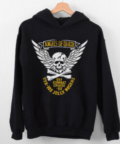 Fear The Bones Angel Of Death Jolly Rogers Navy Midshipmen Shirt