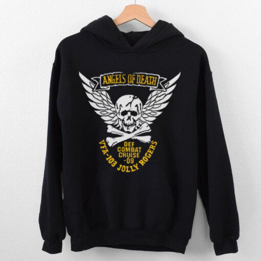 Fear The Bones Angel Of Death Jolly Rogers Navy Midshipmen Shirt