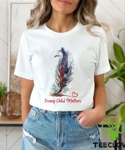 Feather Every Child Matters Shirt Honoring the Residential School Orange Shirt