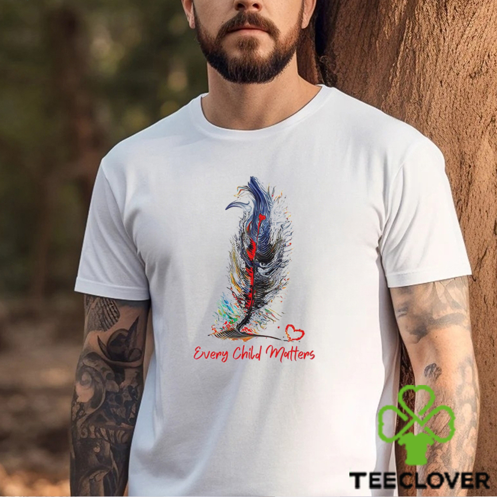 Feather Every Child Matters Shirt Honoring the Residential School Orange Shirt Feather Every Child Matters Shirt Honoring the Residential School Orange Shirt