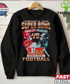 Feb 9 2025 Super Bowl Kansas City Vs Philadelphia Football shirt