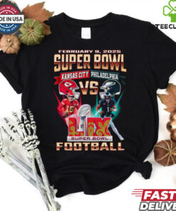 Feb 9 2025 Super Bowl Kansas City Vs Philadelphia Football shirt