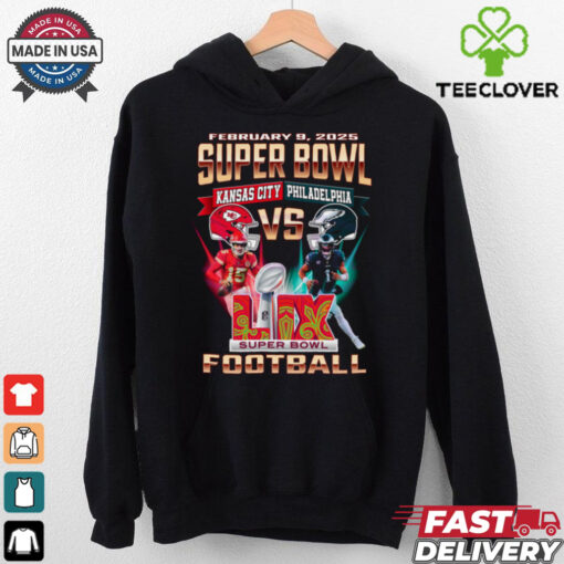 Feb 9 2025 Super Bowl Kansas City Vs Philadelphia Football shirt