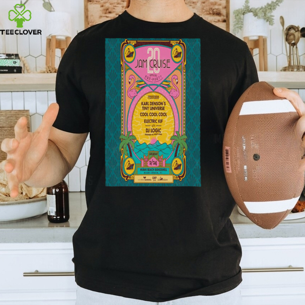 February 2024 jam cruise miamI beach bandshell poster shirt February 2024 jam cruise miamI beach bandshell poster shirt