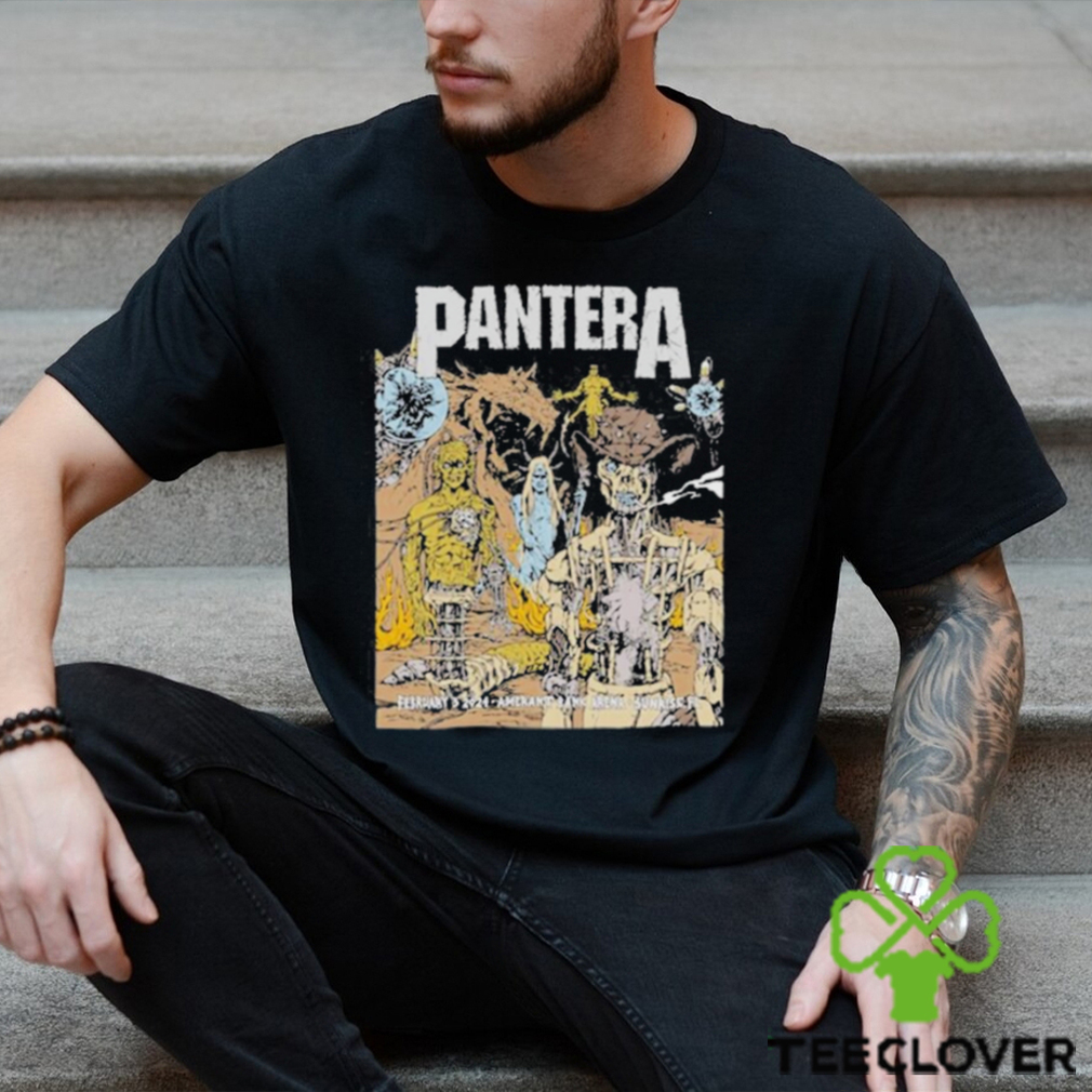 February 3 Sunrise, FL Pantera Amerant Bank Arena Shirt February 3 Sunrise, FL Pantera Amerant Bank Arena Shirt