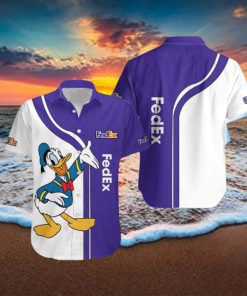 FedEx Logo Brand Donald Duck Hawaiian Shirt Gift Summer
