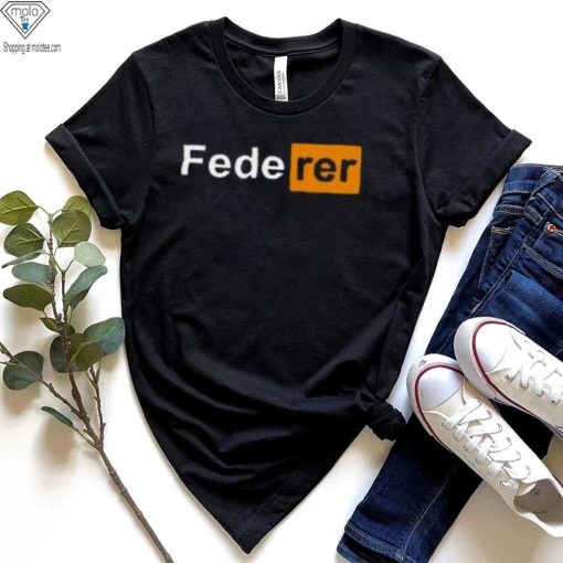 Federer Serve Forehand Backhand Drop Shot Chips Charge Sabr Tweener T Shirt