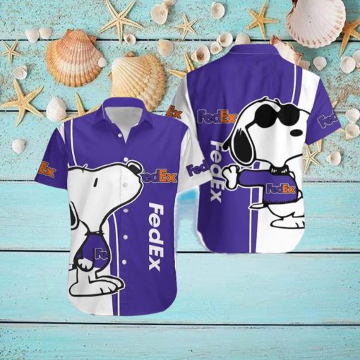 Fedex Island Logo Brand Snoopy Hawaiian Shirt Gift Summer