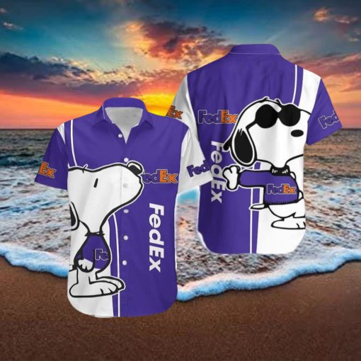Fedex Island Logo Brand Snoopy Hawaiian Shirt Gift Summer