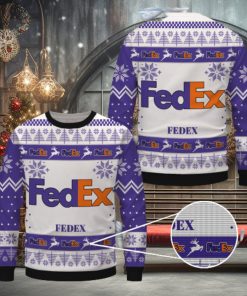 Fedex White Merry Christmas Ugly Sweater