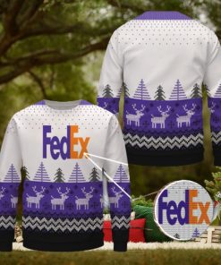 Fedex Wool Merry Christmas Ugly Sweater
