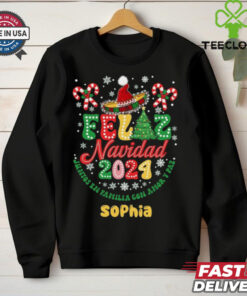 Feliz Navidad 2024, Juntos En Familia Con Amor Y Paz, Spanish Merry Christmas Shirt