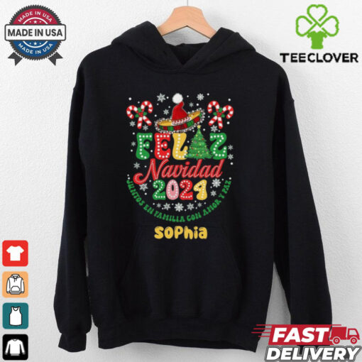 Feliz Navidad 2024, Juntos En Familia Con Amor Y Paz, Spanish Merry Christmas Shirt