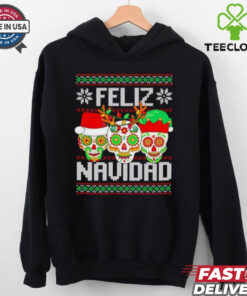 Feliz Navidad Sugar Skulls Christmas shirt