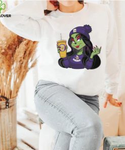 Female Grinch Minnesota Vikings Football Drink Coffee Shirt