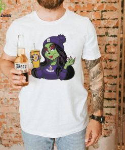 Female Grinch Minnesota Vikings Football Drink Coffee Shirt