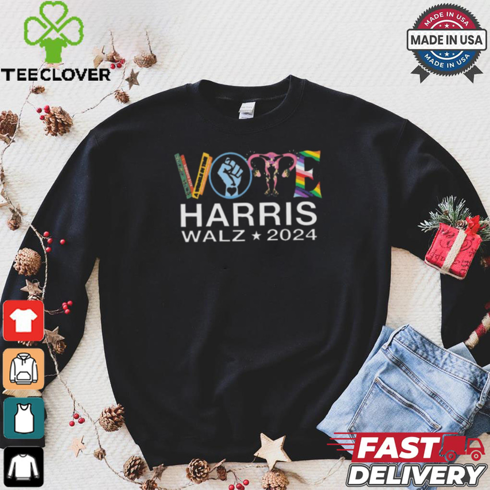 Feminism abortion right lgbt vote harris walz 2024 shirt Feminism abortion right lgbt vote harris walz 2024 shirt