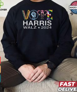 Feminism abortion right lgbt vote harris walz 2024 shirt