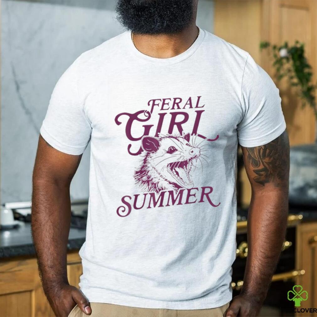 Feral girl summer opossum shirt Feral girl summer opossum shirt