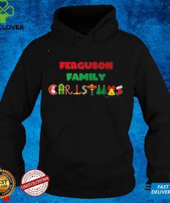 Ferguson Family Funny Merry Christmas 2021 Word Design T Shirt