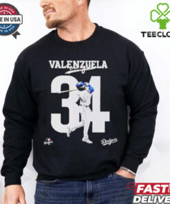 Fernando Valenzuela 34 LA Dodgers Baseball Shirt