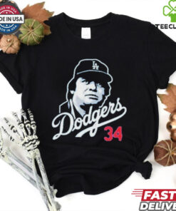 Fernando Valenzuela 34 Los Angeles Dodgers T Shirt