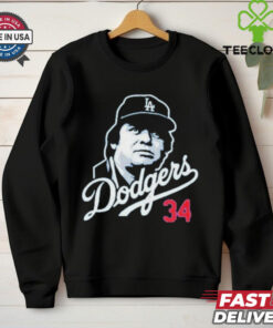 Fernando Valenzuela 34 Los Angeles Dodgers T Shirt