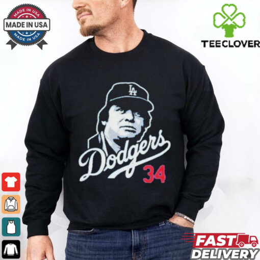 Fernando Valenzuela 34 Los Angeles Dodgers T Shirt