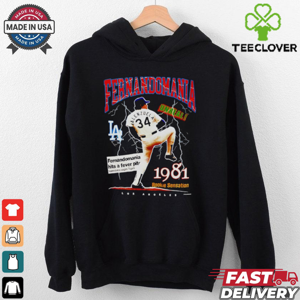 Fernando Valenzuela LA Dodgers Fernandomania 1981 Rookie Sensation shirt Fernando Valenzuela LA Dodgers Fernandomania 1981 Rookie Sensation shirt