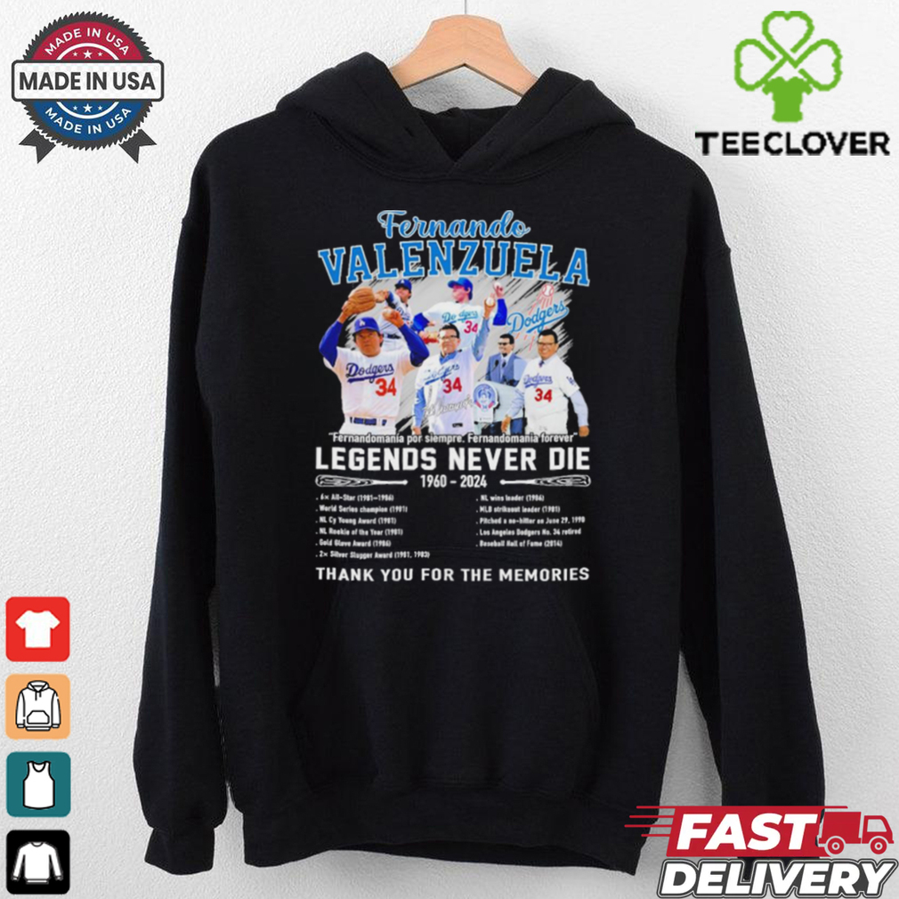 Fernando Valenzuela Legends Never Die 1960 2024 Thank You For The Memories Signature Shirt Fernando Valenzuela Legends Never Die 1960 2024 Thank You For The Memories Signature Shirt