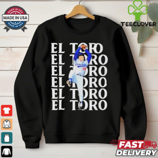 Fernando Valenzuela Los Angeles Dodger El Toro Baseball Shirt