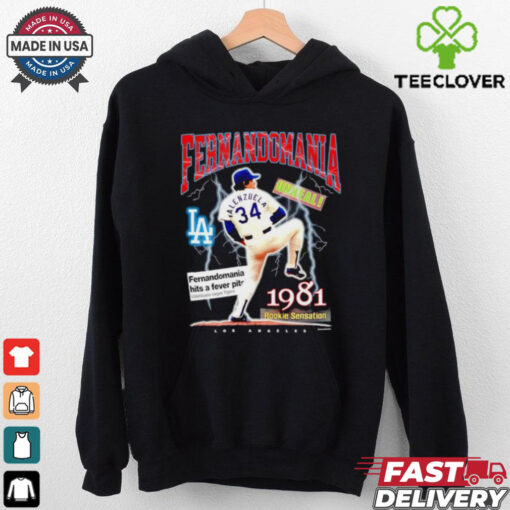 Fernando Valenzuela Los Angeles Dodgers Fernandomania 1981 shirt