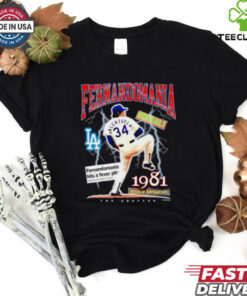 Fernando Valenzuela Los Angeles Dodgers Fernandomania 1981 shirt