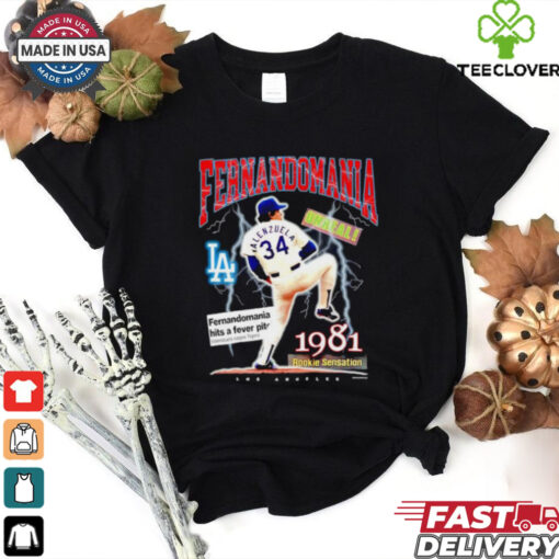 Fernando Valenzuela Los Angeles Dodgers Fernandomania 1981 shirt
