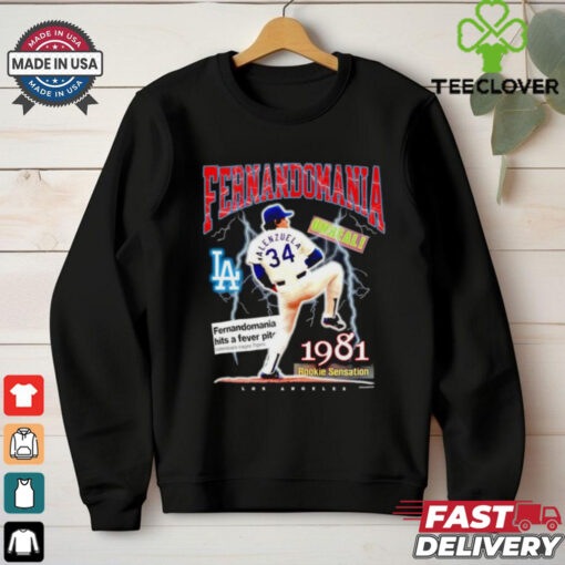 Fernando Valenzuela Los Angeles Dodgers Fernandomania 1981 shirt