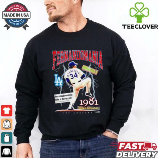 Fernando Valenzuela Los Angeles Dodgers Fernandomania 1981 shirt