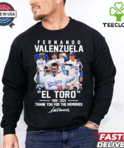 Fernando Valenzuela ‘El Toro’ 1960 2024 Thank You For The Memories T Shirt