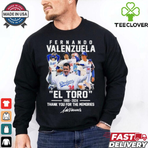 Fernando Valenzuela ‘El Toro’ 1960 2024 Thank You For The Memories T Shirt
