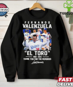 Fernando Valenzuela ‘El Toro’ 1960 2024 Thank You For The Memories T Shirt