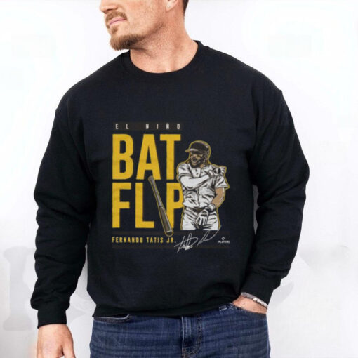 Fernando tatis jr. san diego bat flip signature hoodie, sweater, longsleeve, shirt v-neck, t-shirt