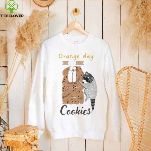 Ferret Orange Day Cookies Art Shirt