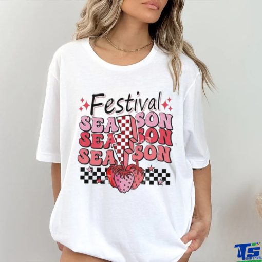 Festival Season Strawberry Checkered Lightning Twinkle shirt