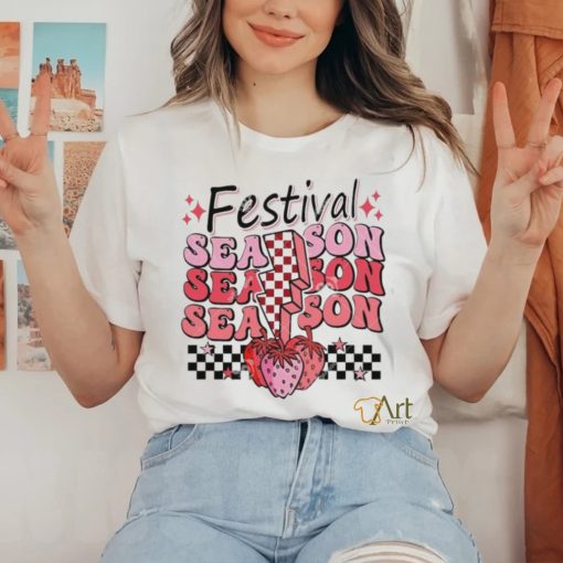 Festival Season Strawberry Checkered Lightning Twinkle shirt