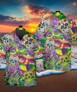 Festival Sugar Skull Hawaiian Shirt Style Gift