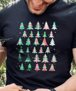 Festive Christmas Trees Patterns Mash Up Shirt